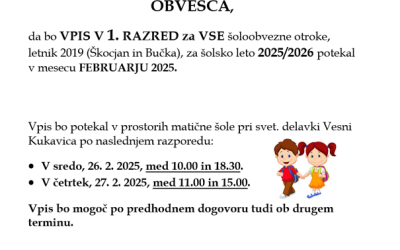 VPIS V 1. RAZRED